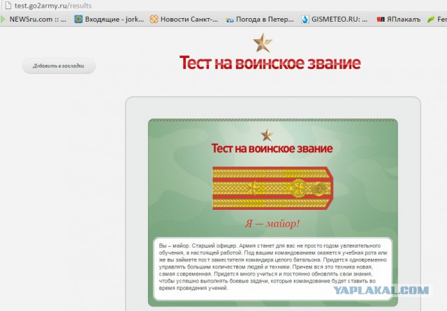 Какое у вас звание? Тест от министерства обороны)