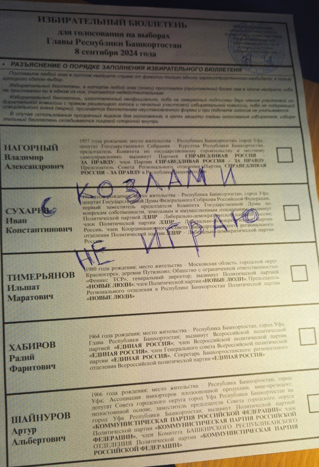 Сходил на выборы