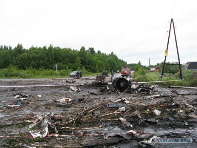 Жёсткая посадка ТУ-134 в Карелии