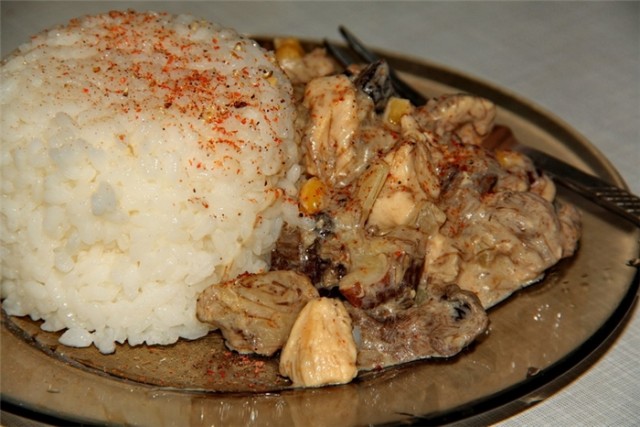 Фрикасе, Ещё раз про курицу.