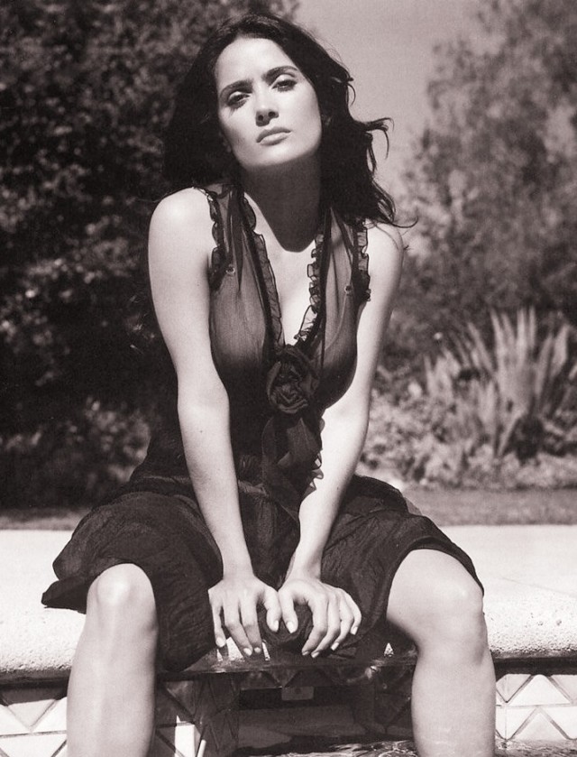 Сальма Хайек тогда и сейчас