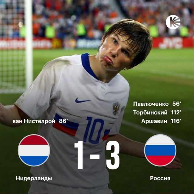Ровно 17 лет назад сборная России победила Нидерланды и вышла в полуфинал Евро-2008