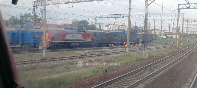 Семь вагонов сошли с рельсов под станцией Екатеринбург-Сортировочный