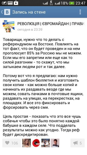 В параллельной Вселенной. Акция срыва референдума