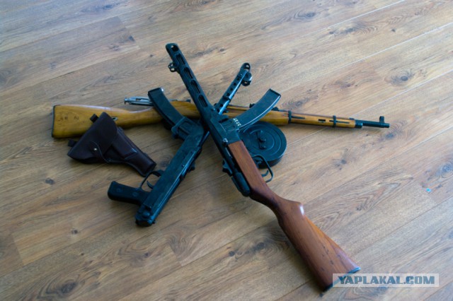 Стрельба из ППШ с секторным магазином