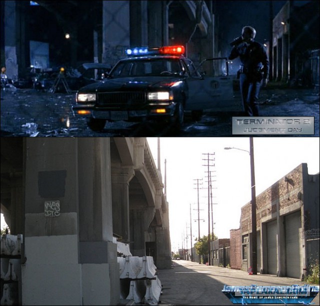 Места со съёмок фильма «Терминатор 2: Судный день». Тогда и сейчас, разница в 25 лет