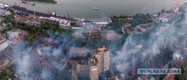 Последствия пожара Ростов