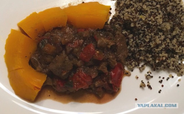 Тыква фаршированная пряной бараниной /// кулинария.