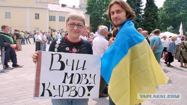 На Украине женщину избили за русский язык