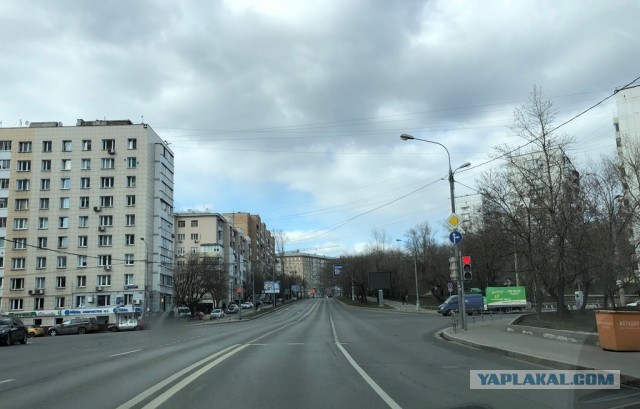 Москва. Почти пустые дороги. 23.03.20