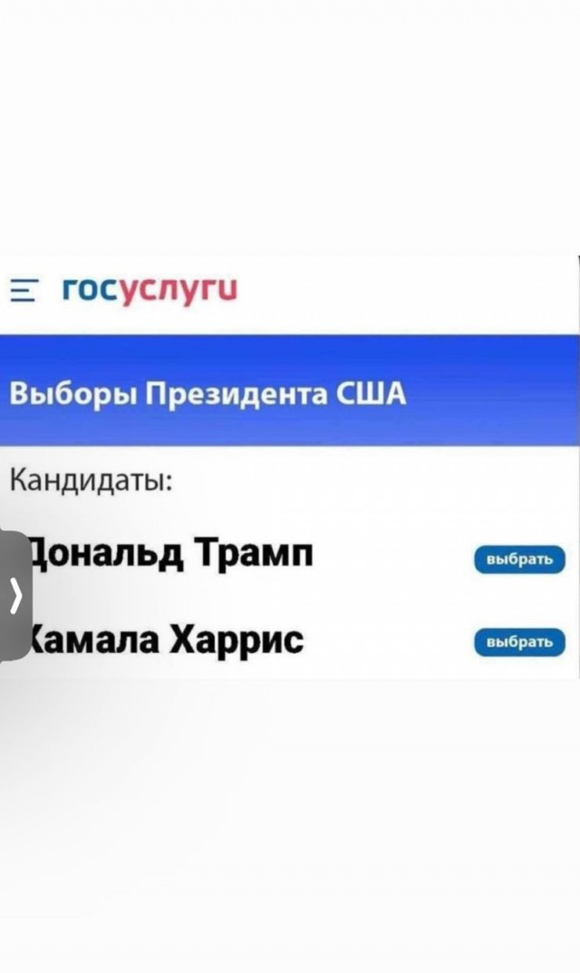 В Хвиттере американцы всерьёз поверили мему, что россияне голосовали за Трампа через Госуслуги