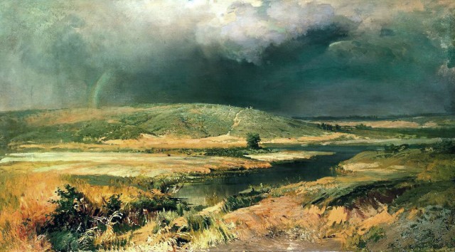 Перед грозой в живописи