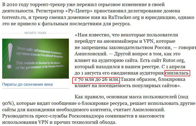 Rutracker заблокирован навсегда