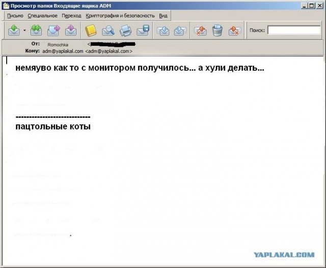 Почему меня забанили на ЯПлакалъ?