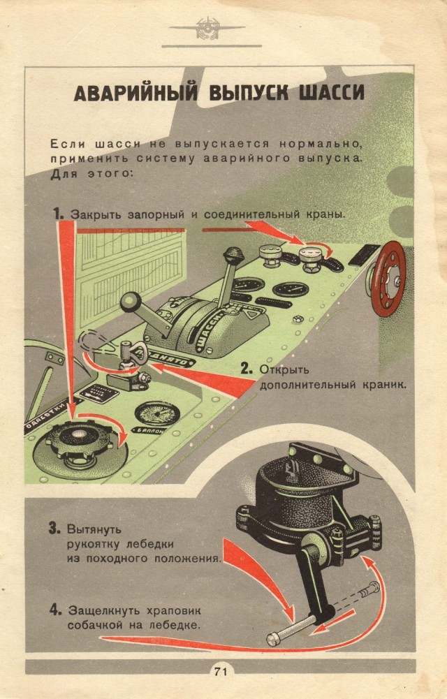 Инструкция летчику по эксплоатации самолета Ил-2 с мотором АМ-38 - 1942 год