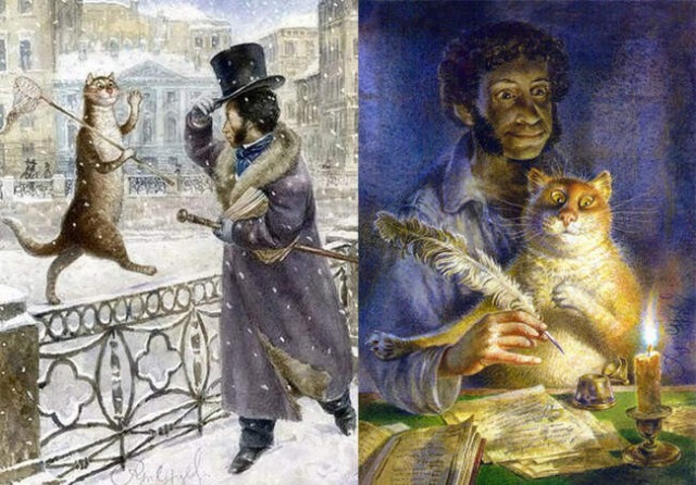 Вася Ложкин, Луис Уэйн и др: 6 художников, любителей кошек