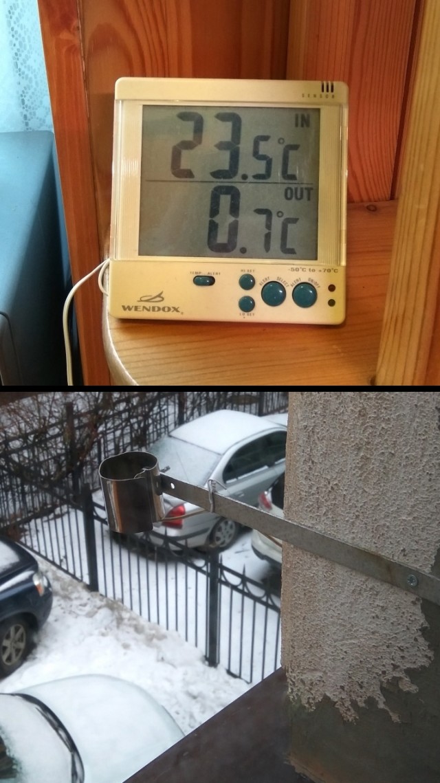 Термометр на 2 датчика