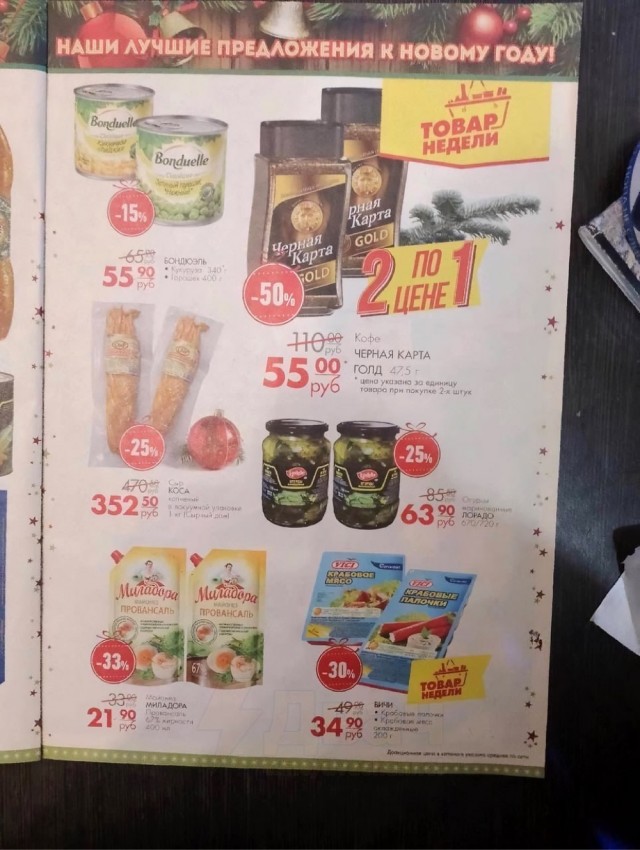До слёз: в Сети обнаружили новогодний каталог с ценами на продукты за 2014 год