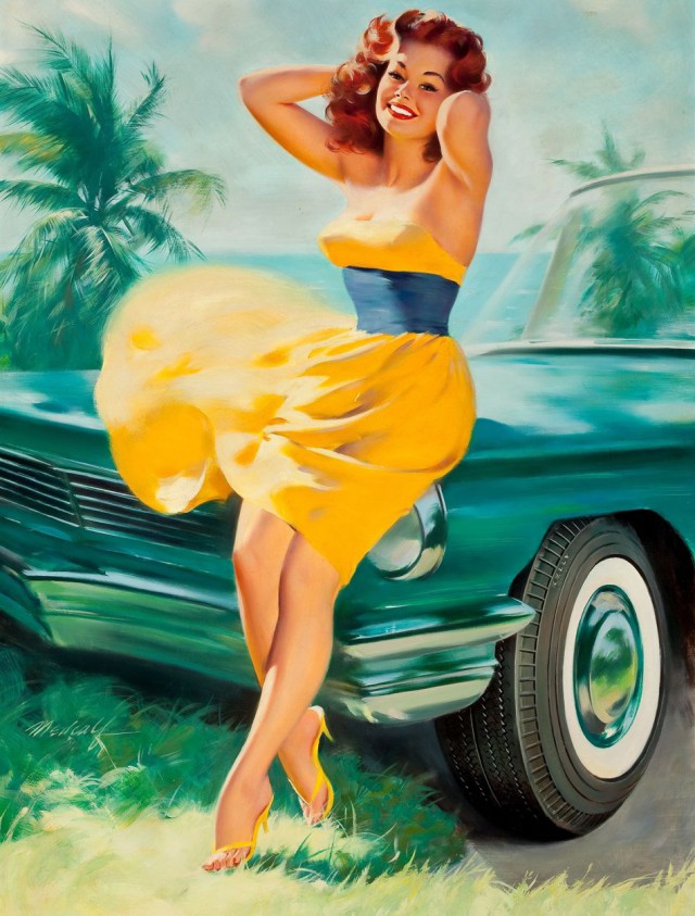 PIN-UP искусство Old school