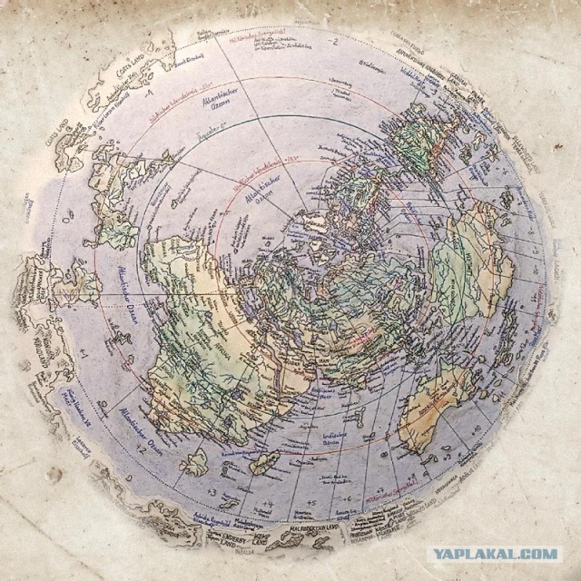 Новая карта нашей плоской земли