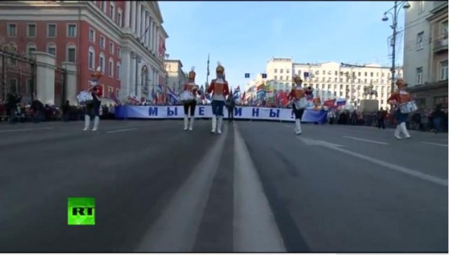 Русский марш - прямой эфир из Москвы