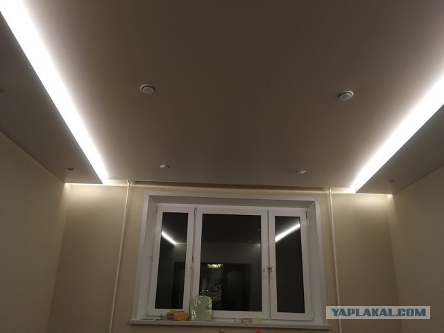 Натяжные потолки из ткани
