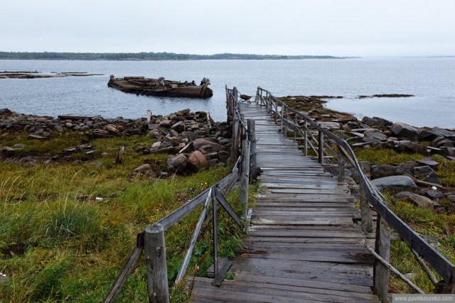 Кемь, посёлок Рабочеостровск, Белое море. (12 фот)