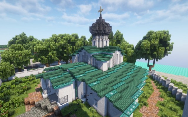 Псков в Minecraft