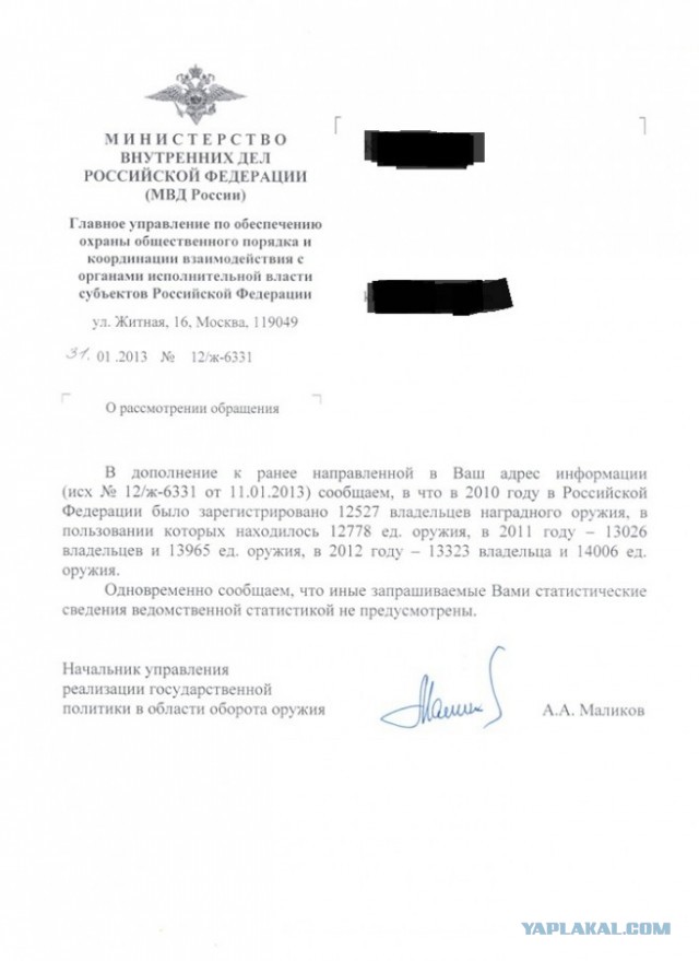Из истории оружейных законов в России