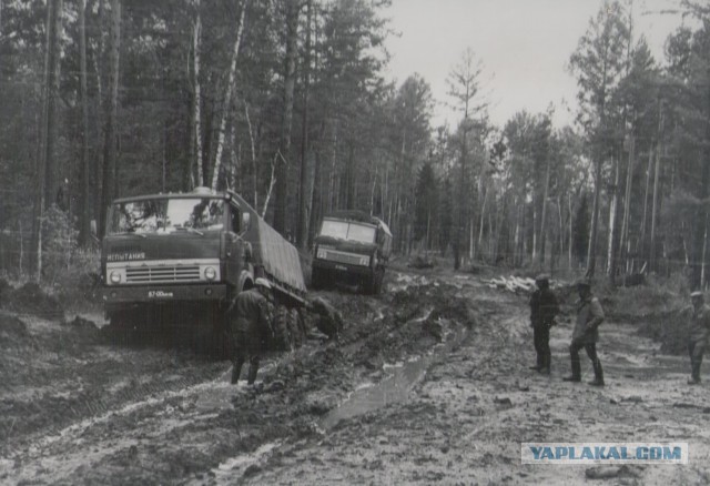 Автопробег грузовиков КАМАЗ 1978 год.