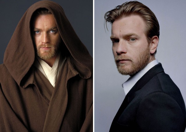 Герои Star Wars тогда и сейчас.