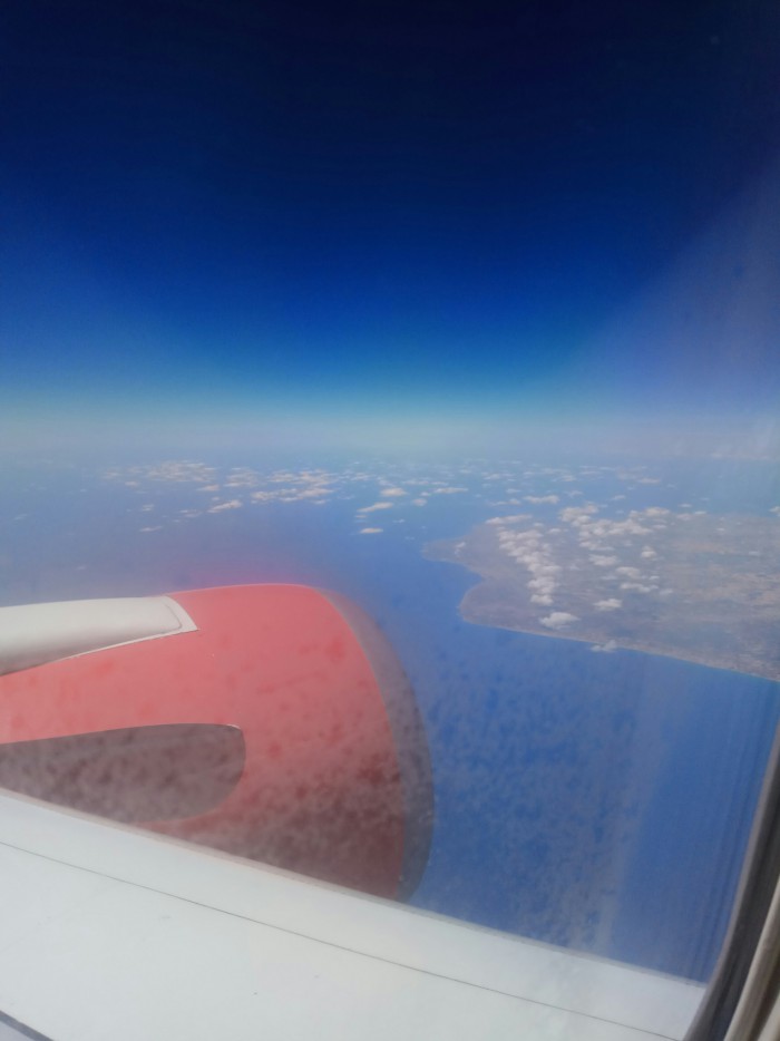 Фотографии из окна самолёта
