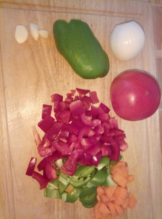 Рагу из курицы в мексиканском стиле. (Это так в инете называют)