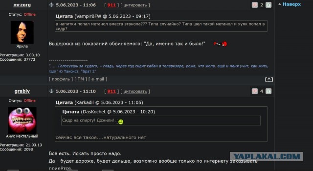 В Ульяновской области шестеро погибли из-за некачественного сидра