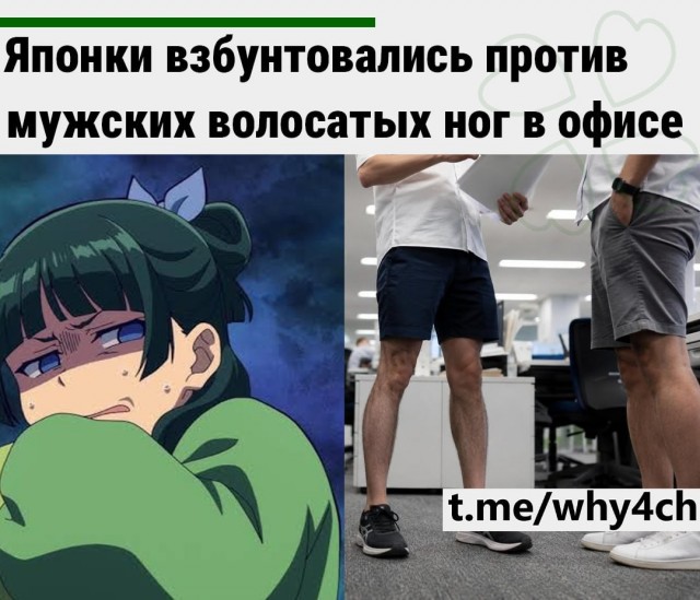 Японки взбунтовались против мужских волосатых ног в офисе