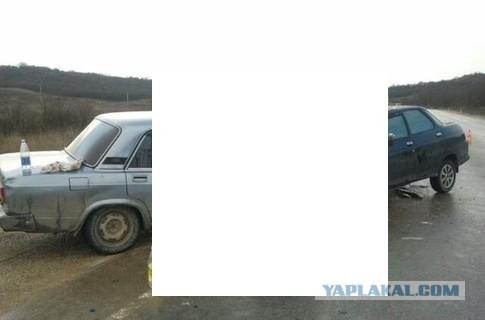 Лобовая авария на встречке! Жесть!