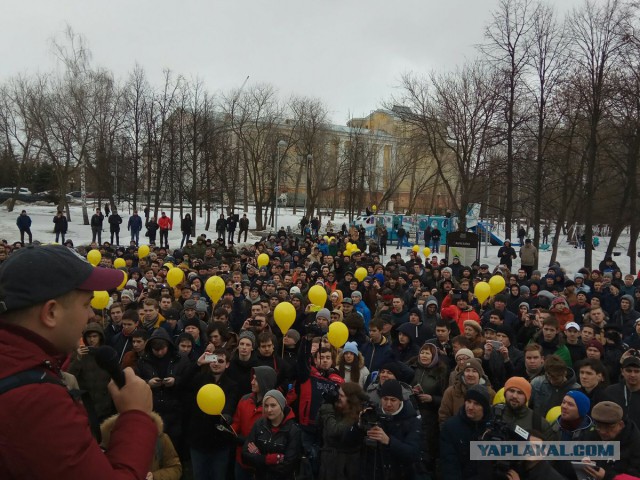 Задержания происходят на антикоррупционных акциях «Он нам не Димон»