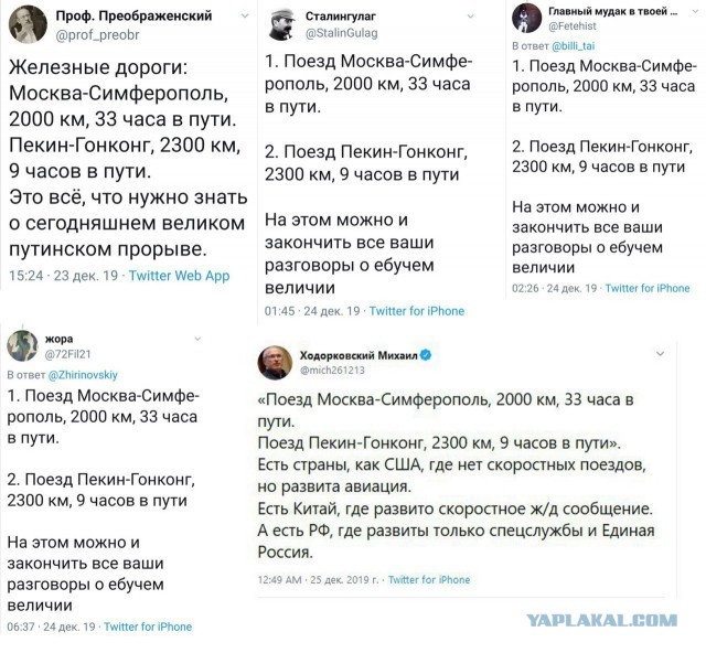 Кот Мостик встретил первый пассажирский поезд на Крымском мосту