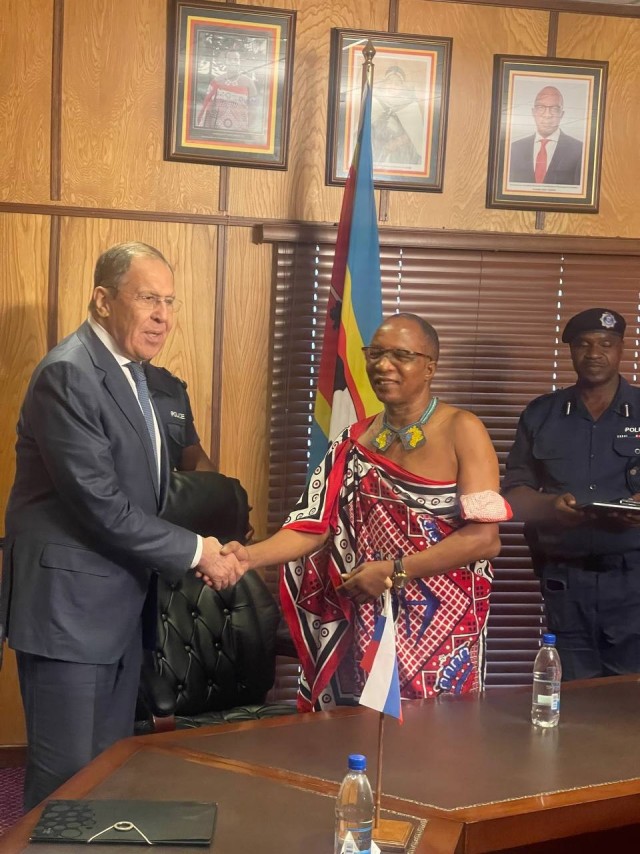 Лавров встретился с премьер-министром Королевства Эсватини (бывший Свазиленд)