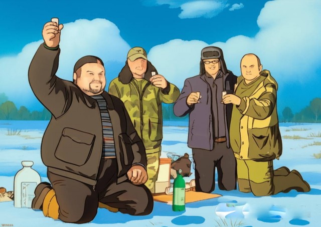 Однажды на ЯПе. Фотожаба ИИ.