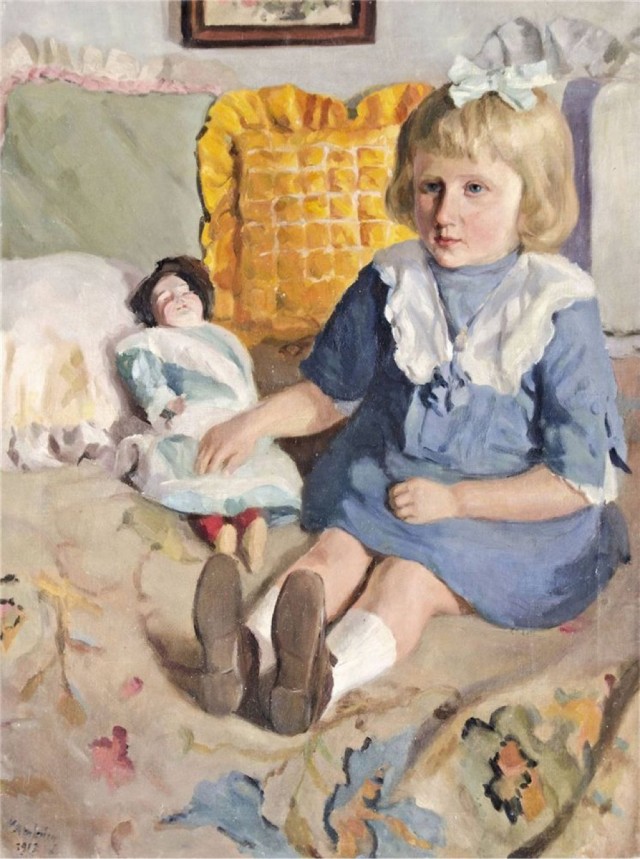 Живопись. Девочки и куклы
