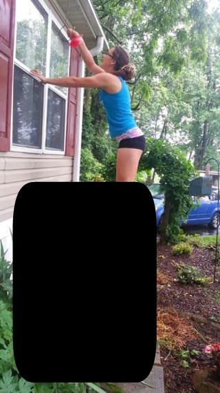 Отличная стремянка для дачи