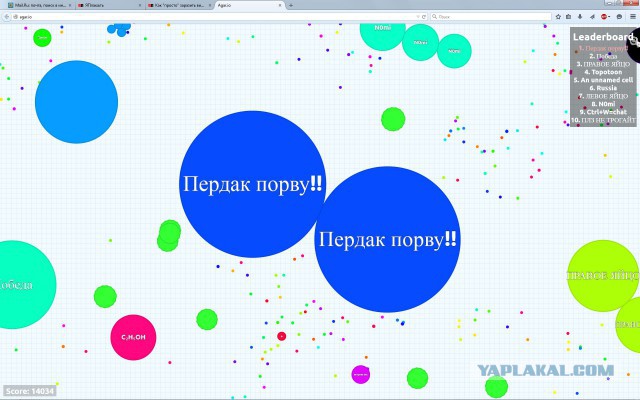 Симулятор жизни: agar.io