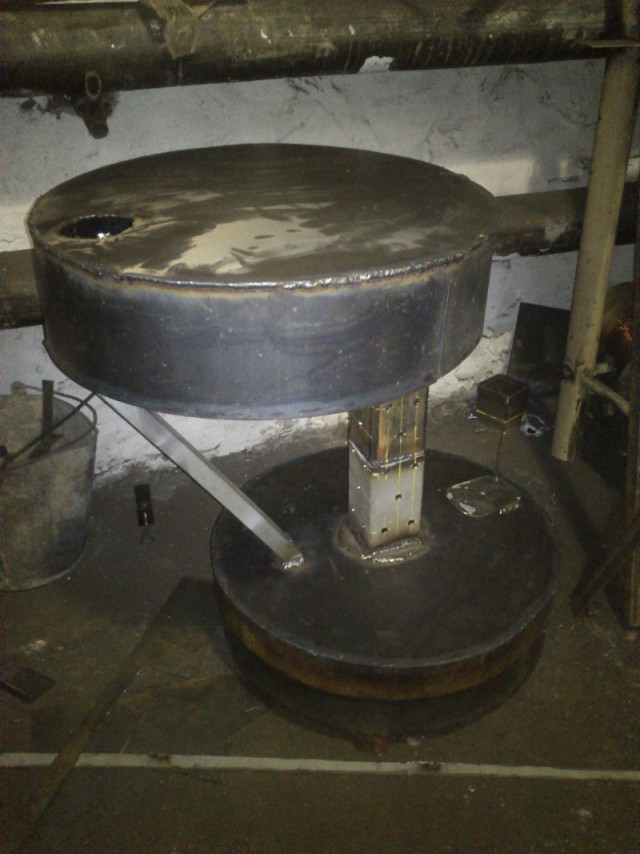 Печка в гараж с повышенным КПД...