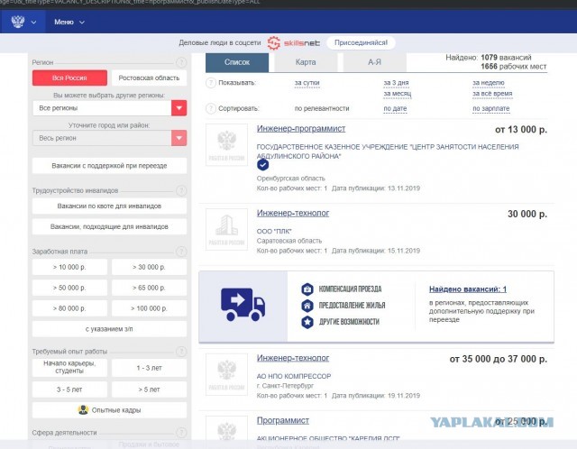 В России появилось рекордное число открытых вакансий