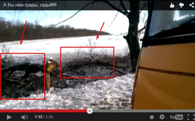 Видео растреляного автобуса под Волновахой