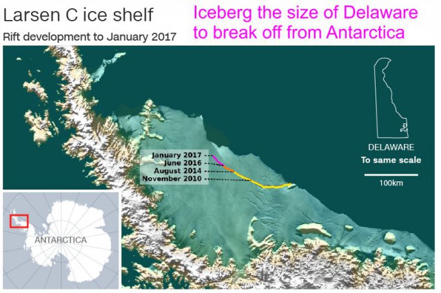 Ученые обнаружили гигантскую трещину в Антарктиде