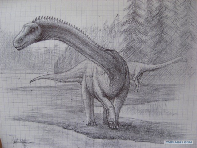 Динозавры в карандаше(13 фот)