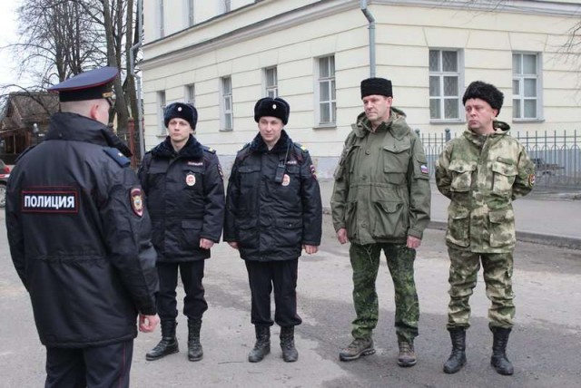 Казаки начали патрулировать улицы Великого Новгорода