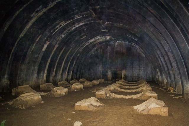 Взорванный в 70-х комплекс группового старта ядерных ракет 551-го РП